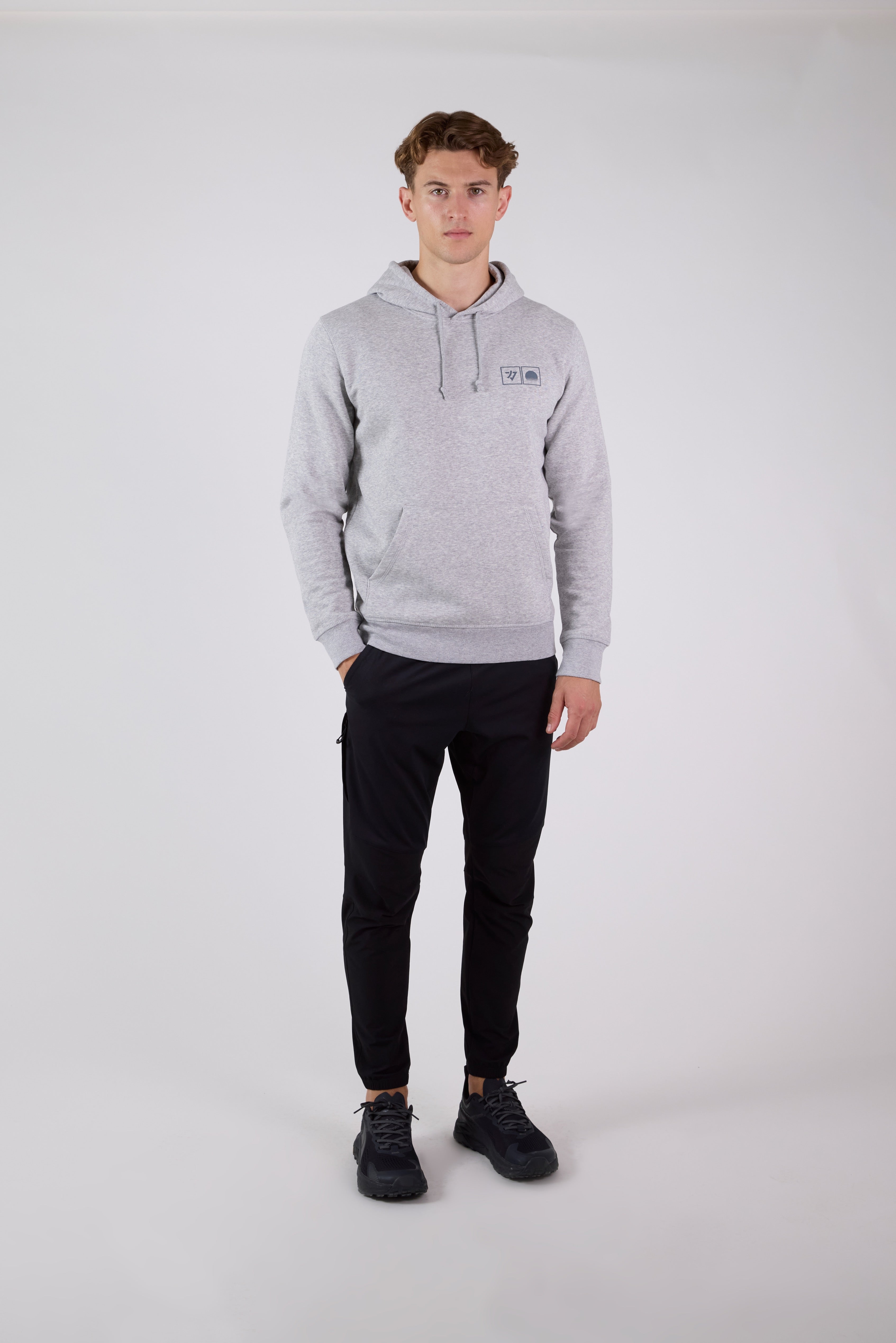 Rising Sun Hoodie Heather Grey