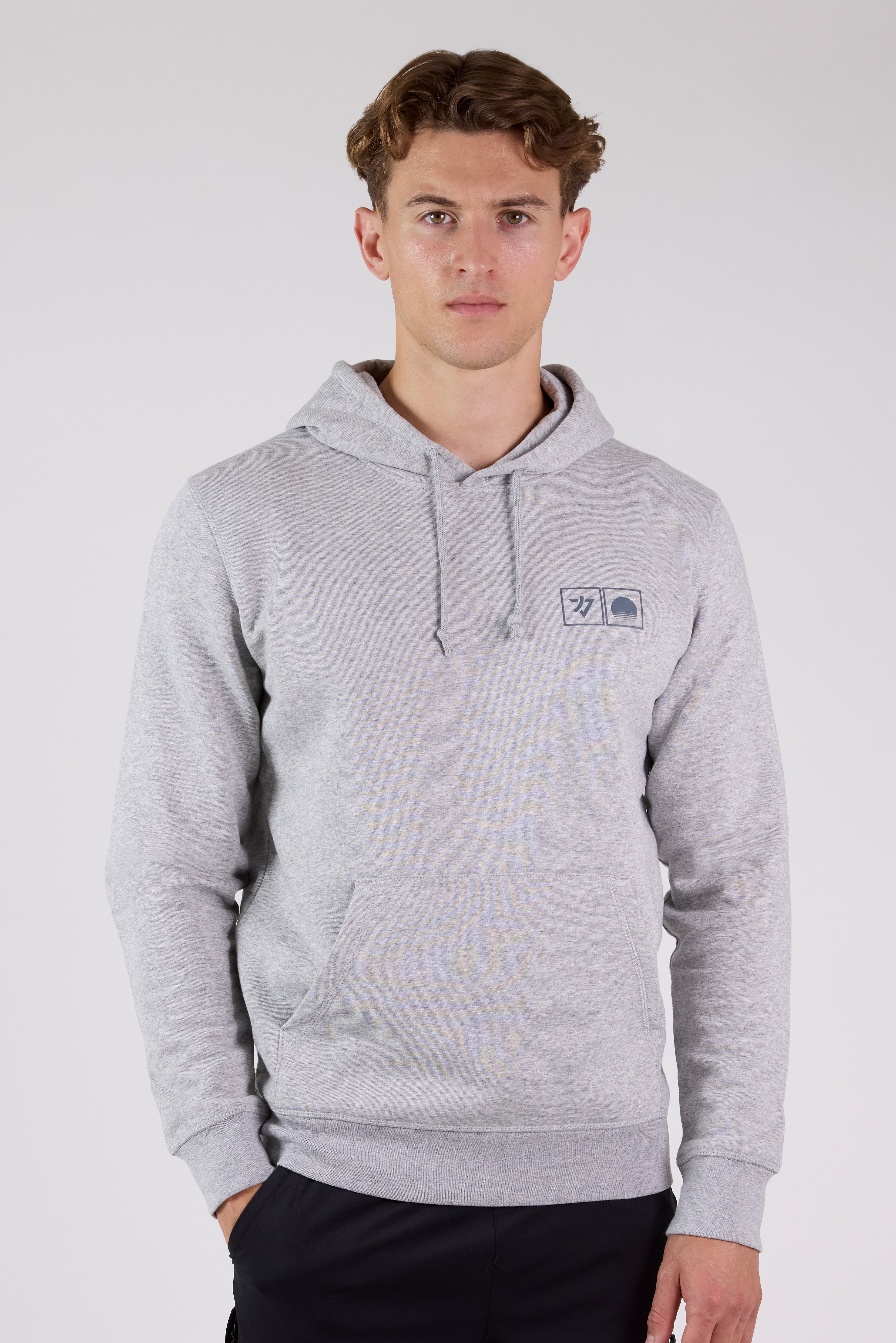 Rising Sun Hoodie Heather Grey